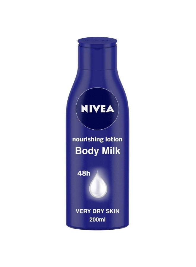 Nivea Nourishing Lotion Body Milk for 48H Moisturization, 200ml - Image 1